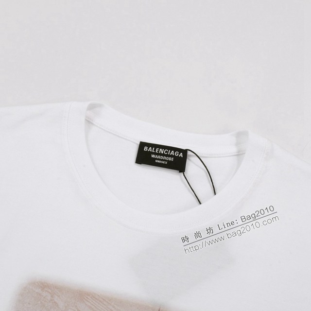 Balenciaga專櫃巴黎世家2023SS新款印花T恤 男女同款 tzy2823